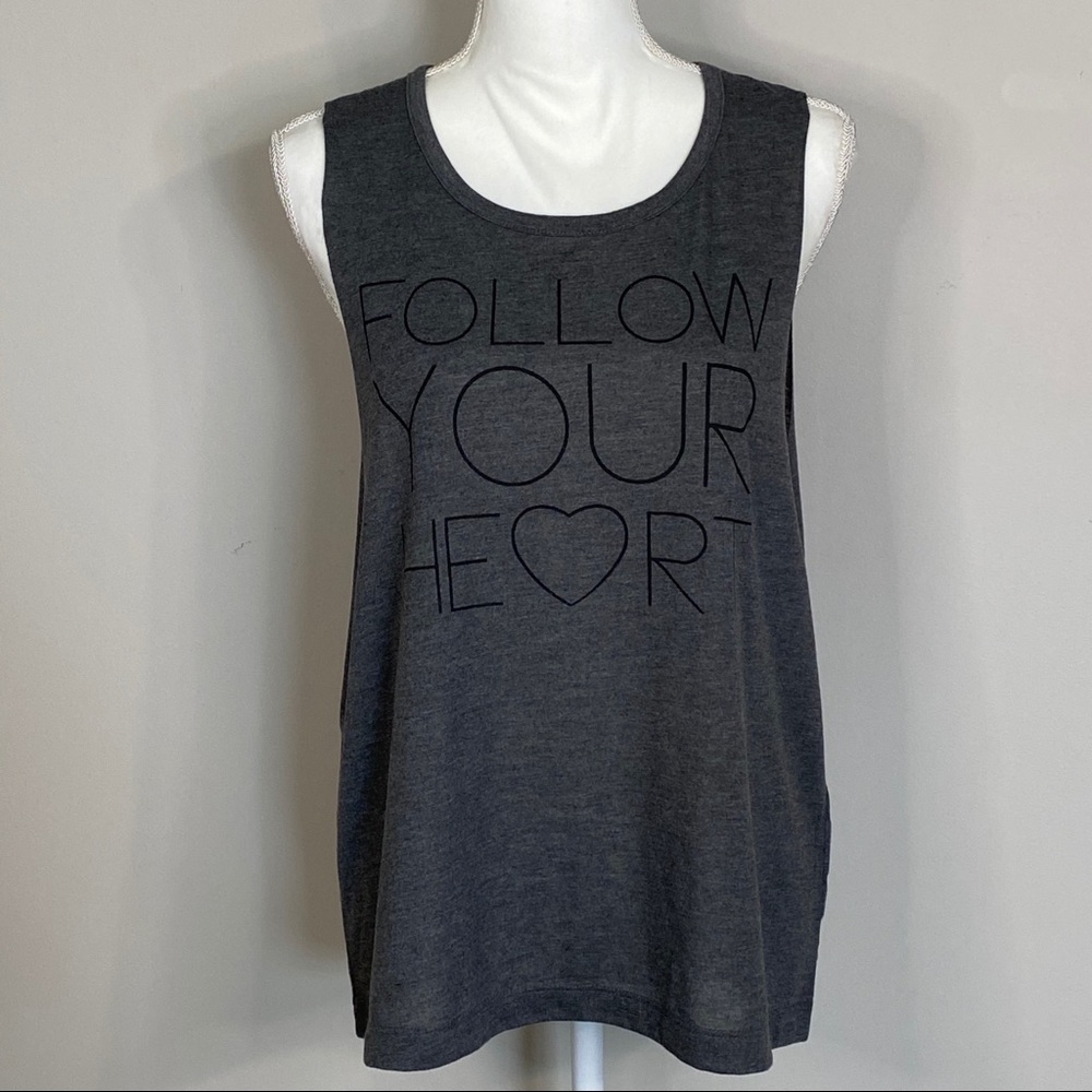 Material Girl Active  Extra Large Gray Muscle Tank